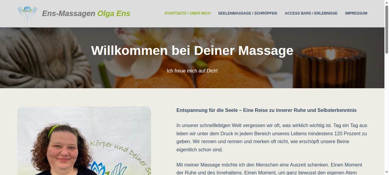 ENS Massagen - Screenshot
